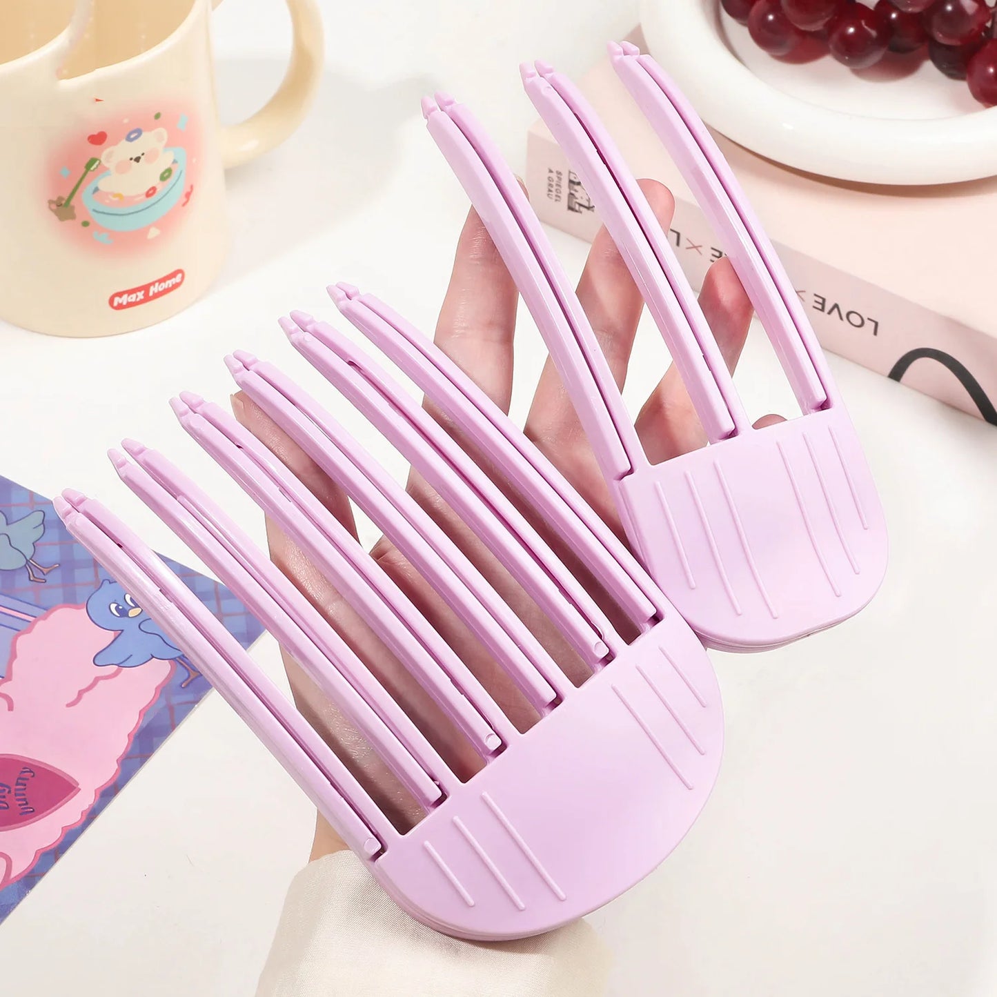 Fluffy Hairpin Curling Bangs Clips Hair Roots Volumizing Hair Clips Women